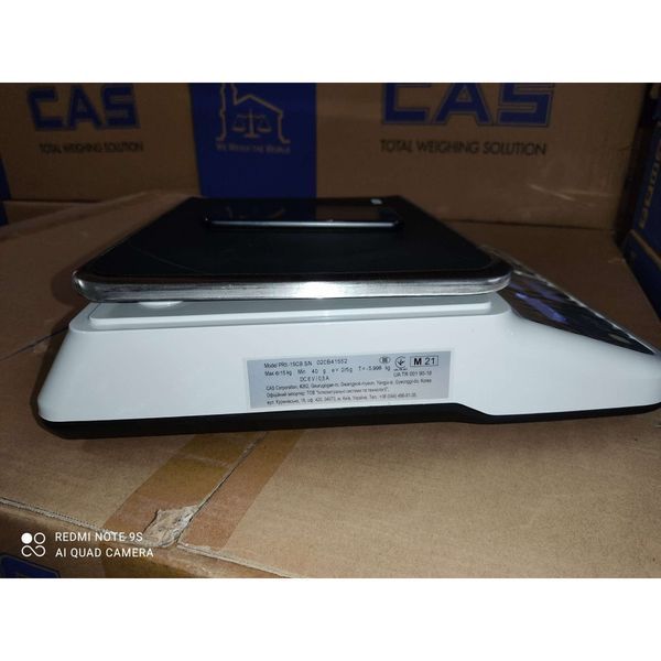 Ваги торговельні CAS PR-15 II B до 15 кг 00016422 фото