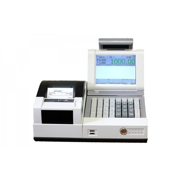 Бюджетний "ШТРИХ LightPOS WinCE 6.0" SLIM 001 з детектором валют; білий 004368 фото