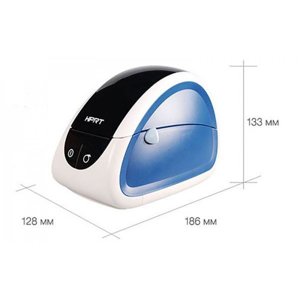 Чековий термопринтер HPRT LPQ58 (USB+RS-232+грошовий ящик) чорний 014931 фото