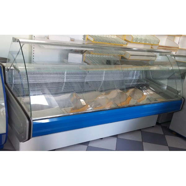 Прилавок витринный холодильный универсальный PVHSu-1.6 «Intel» AISI (-5…+5 °С)