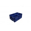 Пластиковый ящик RL-KLT 4147 с гладким дном (396х297х147.5 мм) голубой