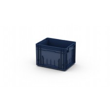 Пластиковый ящик R-KLT 4329 с усиленным дном (396х297х280 мм) темно синий