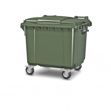 Передвижной мусорный контейнер 1100 л. с крышкой 1377x1077x1369 мм (25.C19)