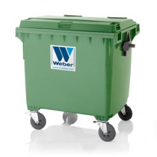Мусорный контейнер марки W-weber на 1100 л (1090х1118x1295 мм)