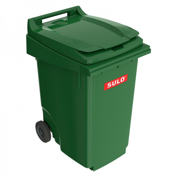 Мусорный контейнер марки SULO (815x640х1097 мм) на 360 л, зеленый