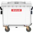 Мусорный контейнер марки SULO (775x1370х1230 мм) на 660 л, зеленый