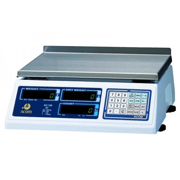 Весы электронные для подсчета изделий весовым методом Аcom АС-100 20