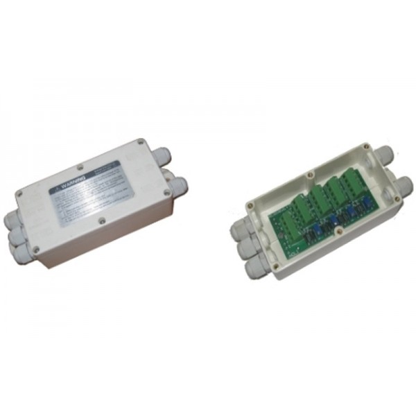 Соединительная коробка с подстроечными резисторами JB-4 для 4 датчиков (для весов 4BDU бюджет, практичных, стандарт)