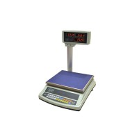 Торговые электронные весы со стойкой ВТЕ-Центровес-15-Т2-СМ до 15 кг, точность 2 г