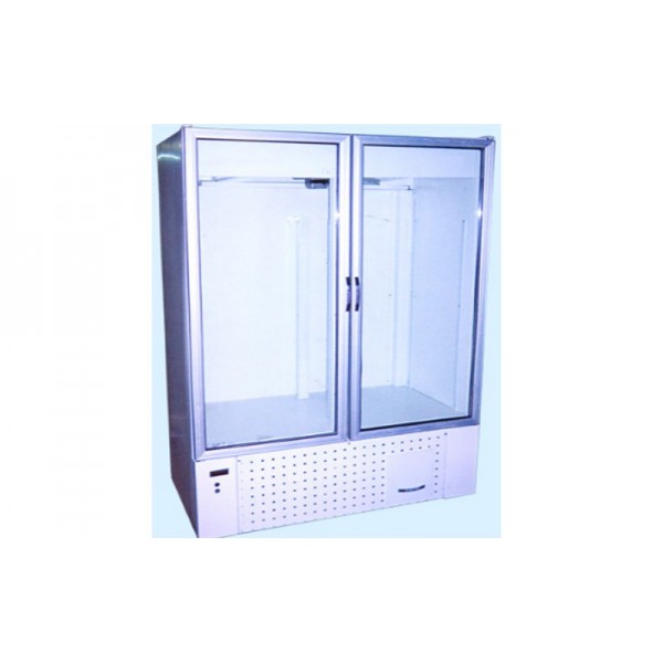 Двухдверный охлаждаемый шкаф Айстермо ШХС-1.4; (1600х700х2000 мм), 0…+8˚С, стеклянные двери