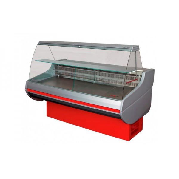 Холодильная витрина РОСС Стандарт Siena-П-0,9-1,0 ВС (до -5°С, 1,0х0,9 м, с выпуклым стеклом)