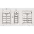 Холодильный шкаф РОСС (Украина) Torino-Н-1200Г (-15...-18°С, глухие двери, объем 1200 л)