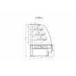 Кондитерская витрина Cold C-13 Gn (+5...+15°С, 1345х930х1370 мм, динамическое охлаждение)