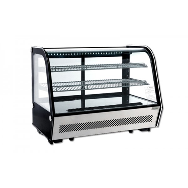 Настольная холодильная витрина Scan RTW 160 (от 0 до +12°С, 874х568х686 мм, стекло гнутое)