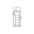 Холодильный шкаф Cold S 700 AG (-1...+8°С, 830х795х2000 мм, объем 700 л)