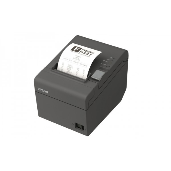 Термопринтер печати чеков EPSON TM-T20 Ethernet с обрезчиком черный