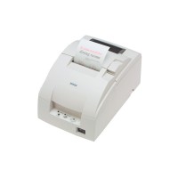 Компактный принтер чеков TM-U220D (LPT) белый, без обрезчика + модуль Ethernet