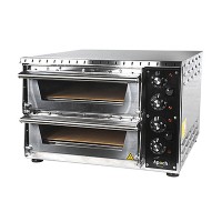 Электрическая мини-печь для пиццы Apach AMS2 (две камеры 350х410х75 мм)